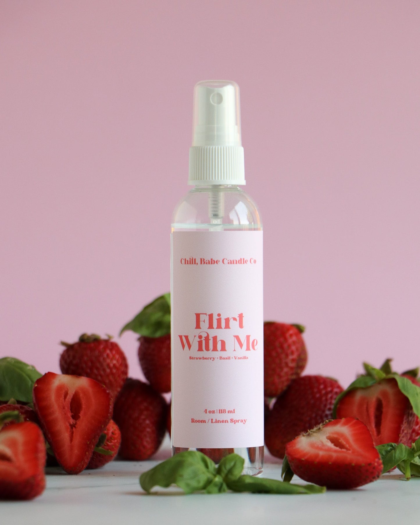Flirt With Me Room & Linen Spray | Strawberry + Basil + Vanilla