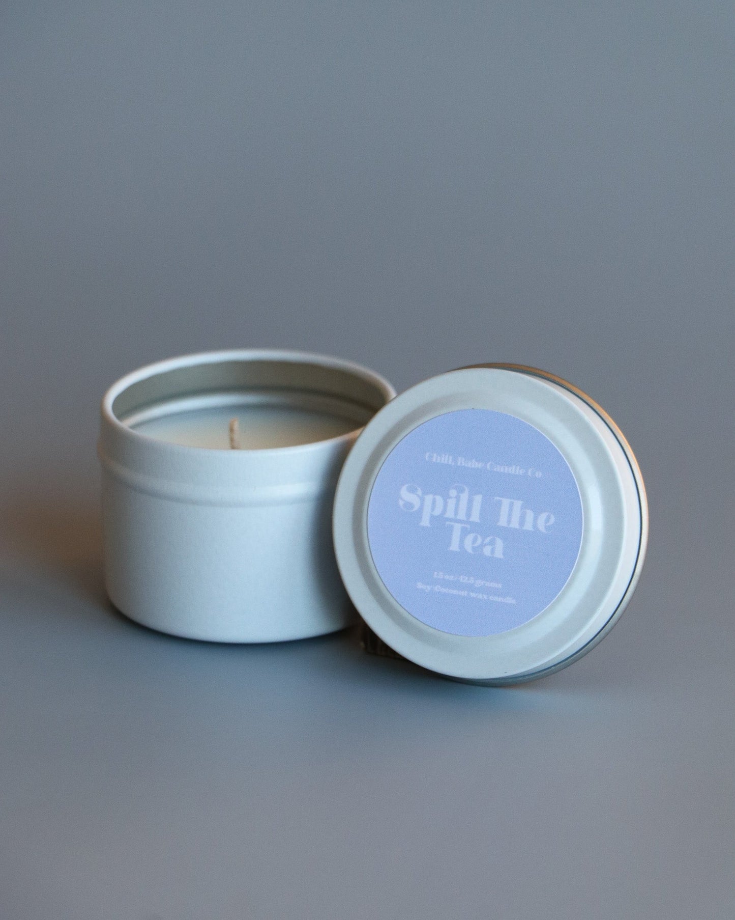 Spill The Tea Candle | Black Tea + Lemon + Lavender + Musk