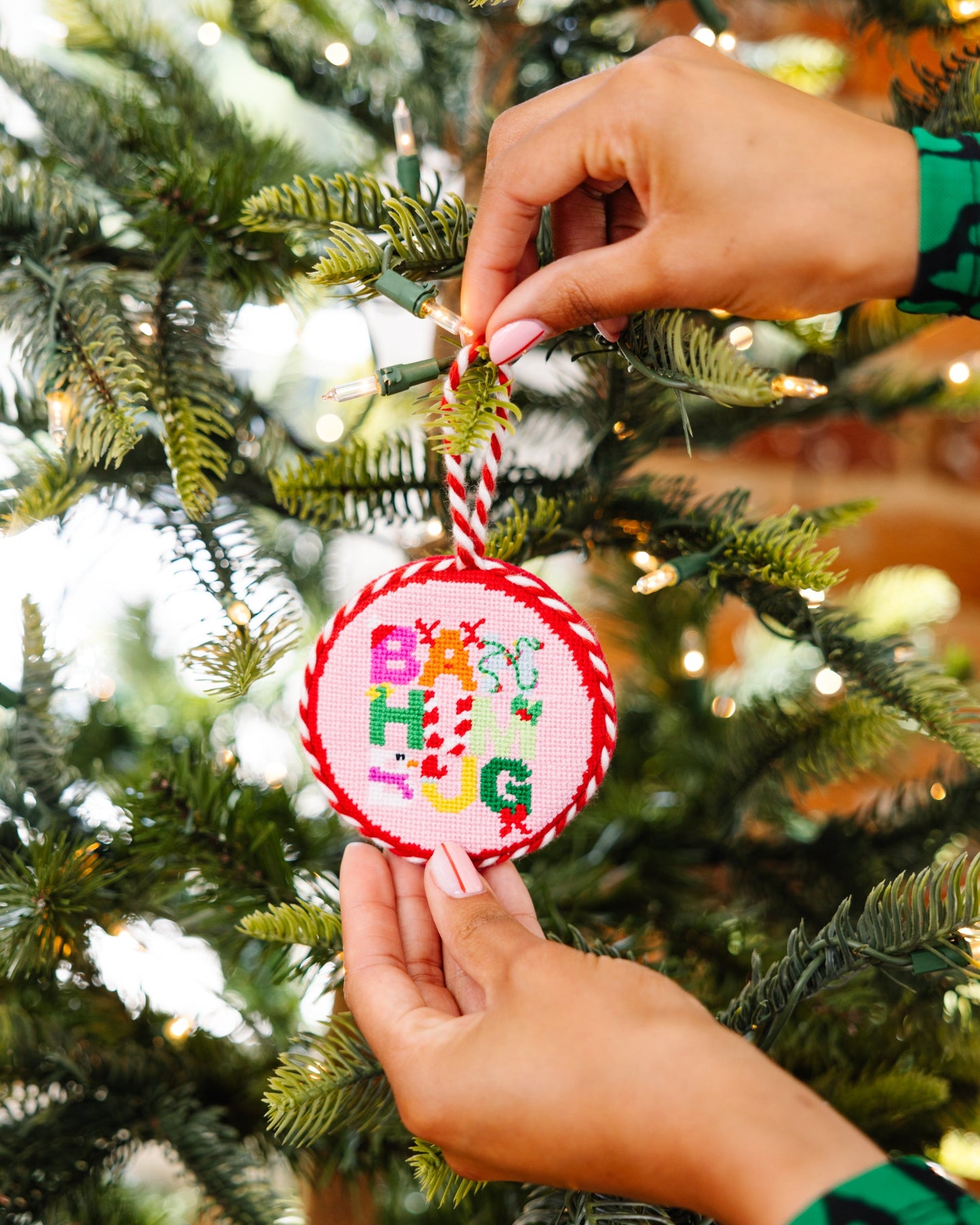 Needlepoint Ornament - Bah Humbug