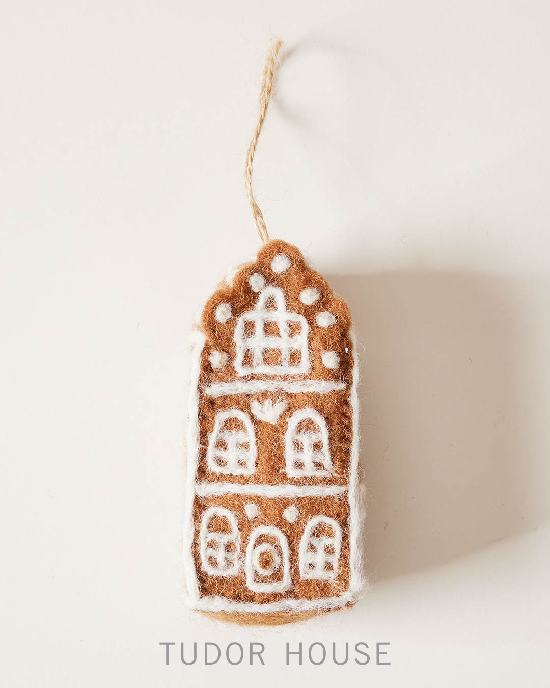 Felted Dutch House Ornament