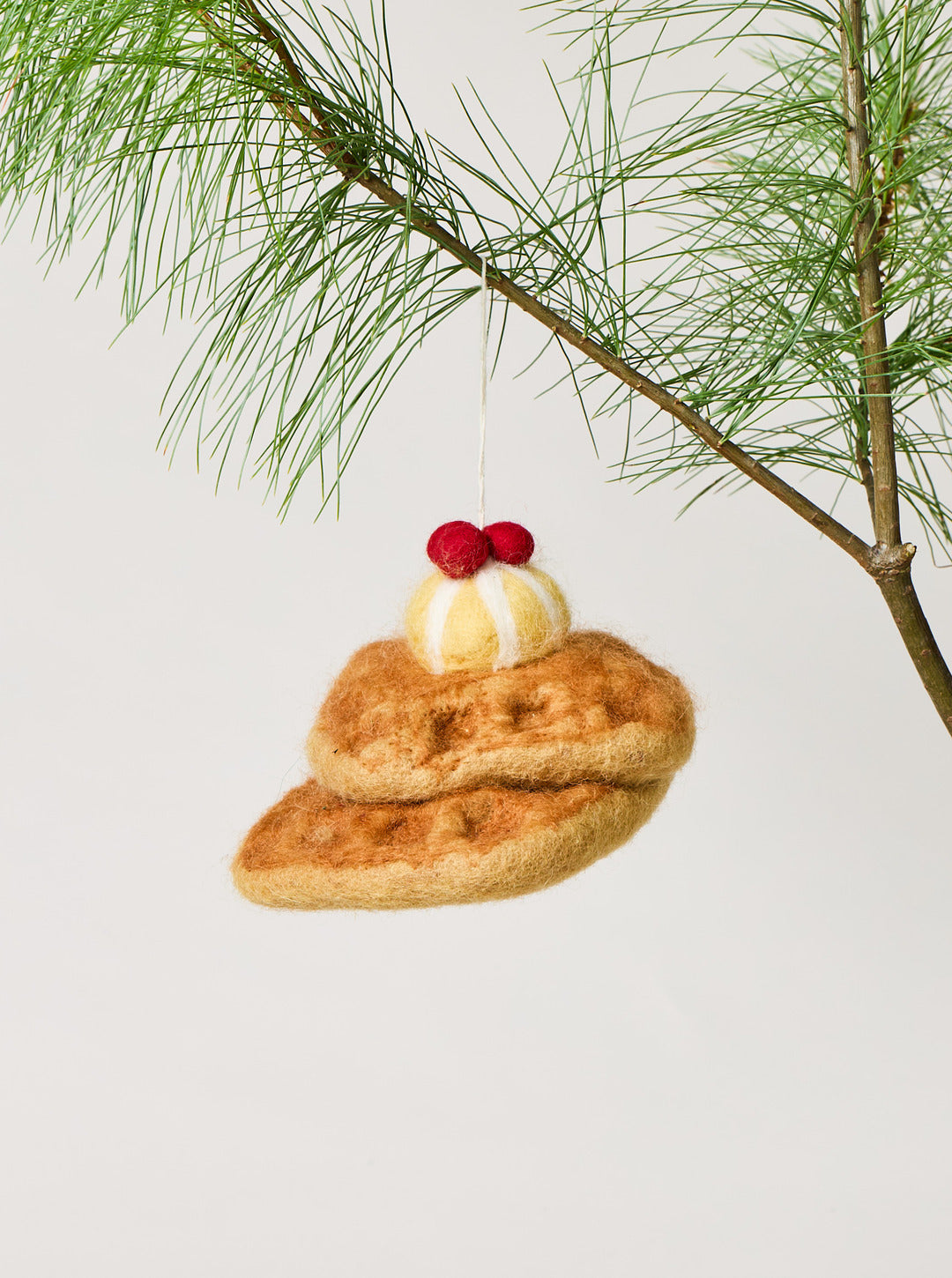 Felted Breakfast Ornament