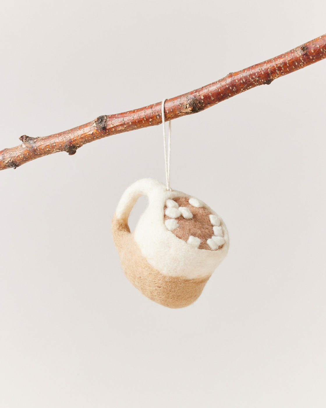 Felted Silo Mug with Hot Cocoa Ornament