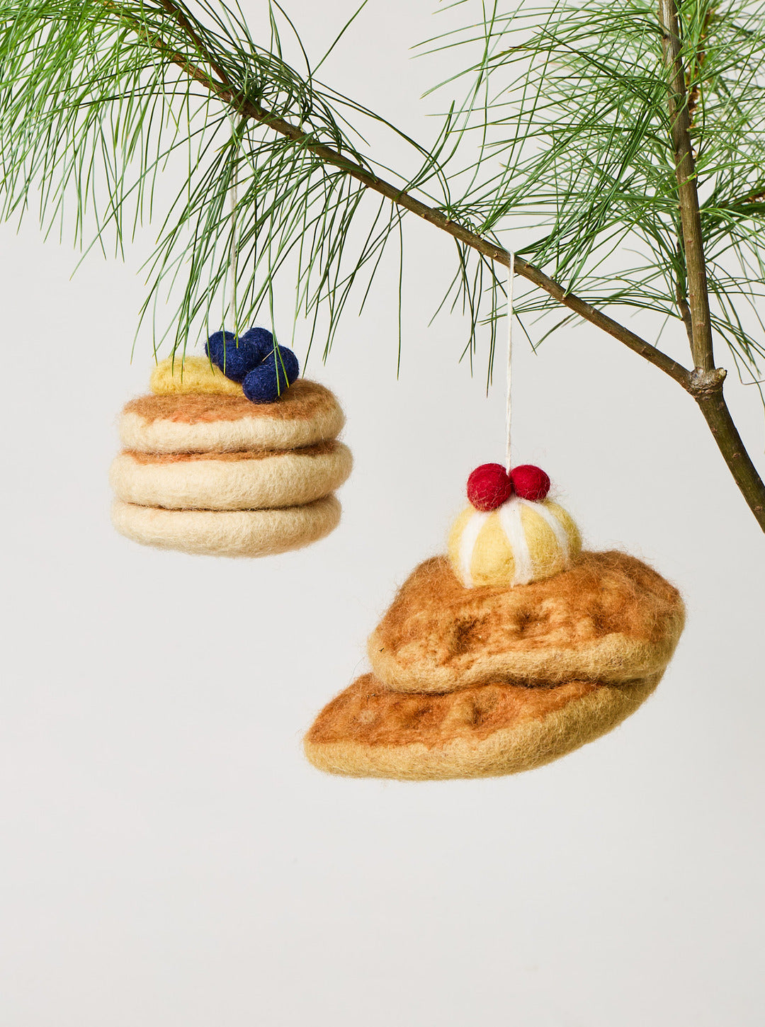 Felted Breakfast Ornament