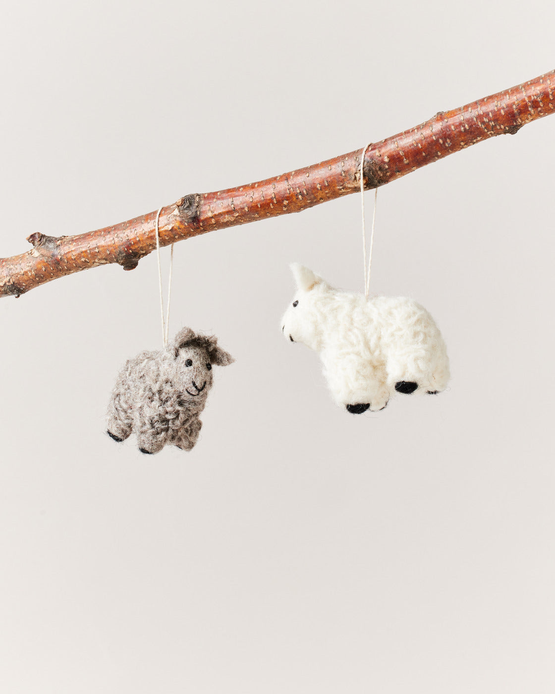 Felted Sheep Ornament
