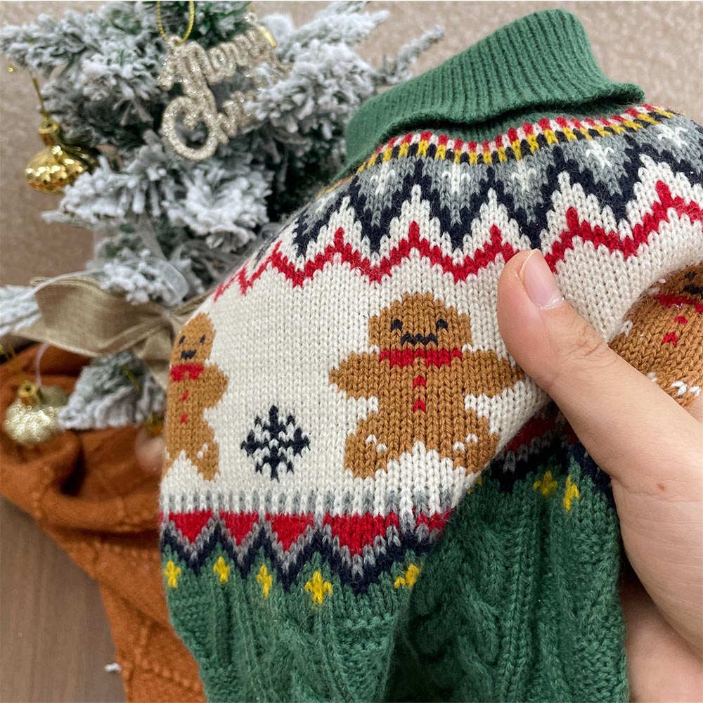 Gingerbread Man Christmas Pet Sweater