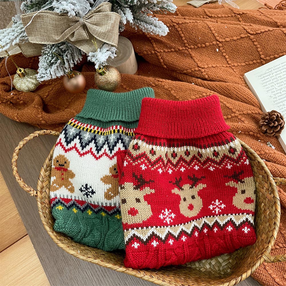 Gingerbread Man Christmas Pet Sweater