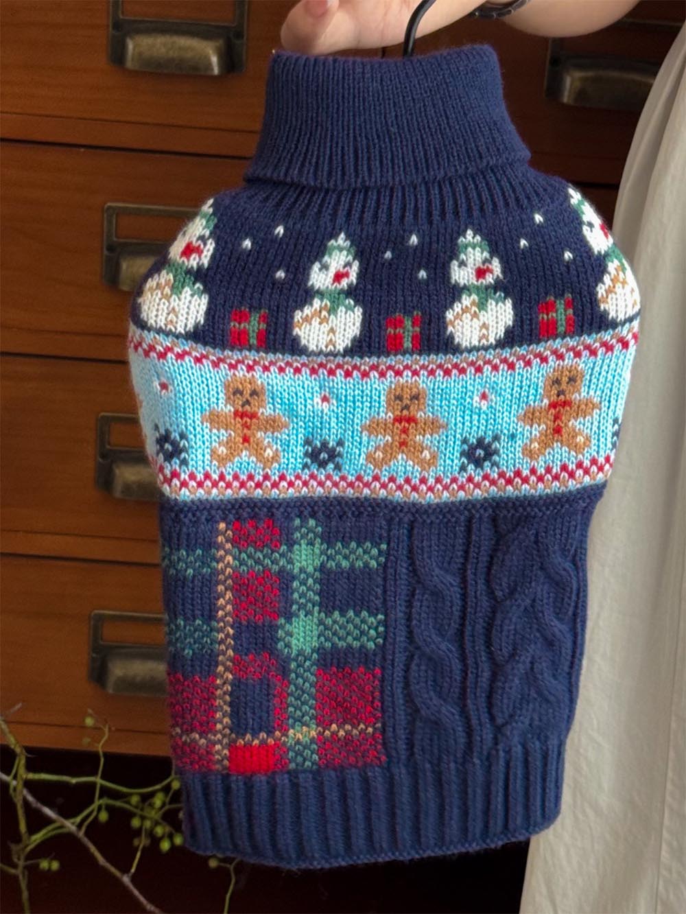 Gingerbread Man Christmas Pet Sweater