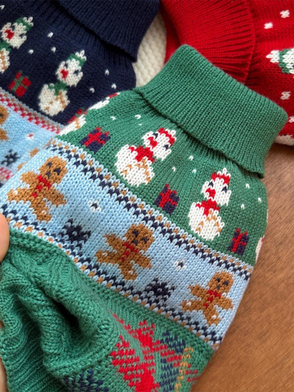 Gingerbread Man Christmas Pet Sweater