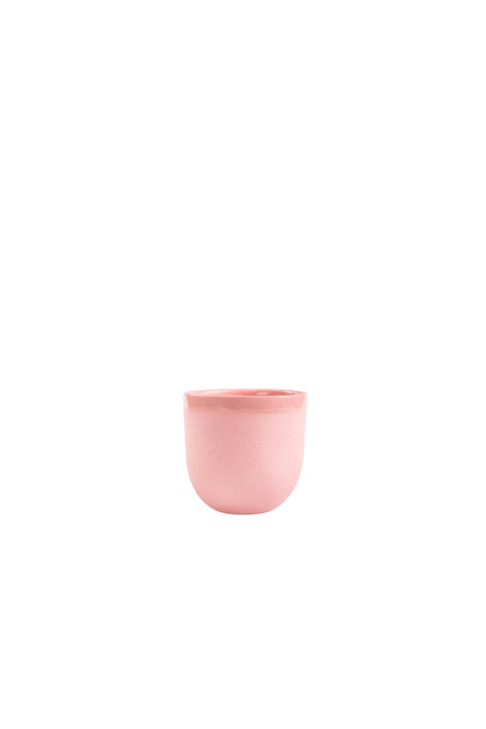 Handmade Porcelain Espresso Cup. Powder Pink