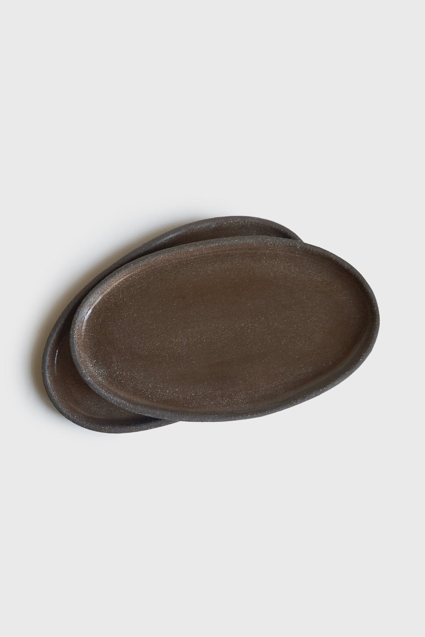 Handmade Stoneware Oval Serving Platter "Pumpernikel"