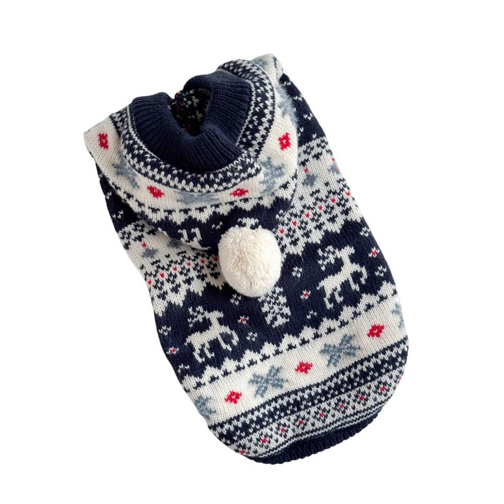 Christmas Hooded Pet Sweater