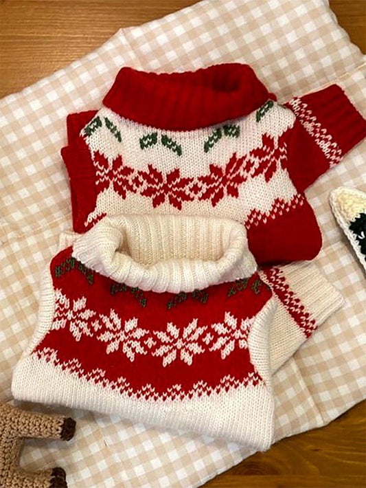 Red Christmas Pet Sweater