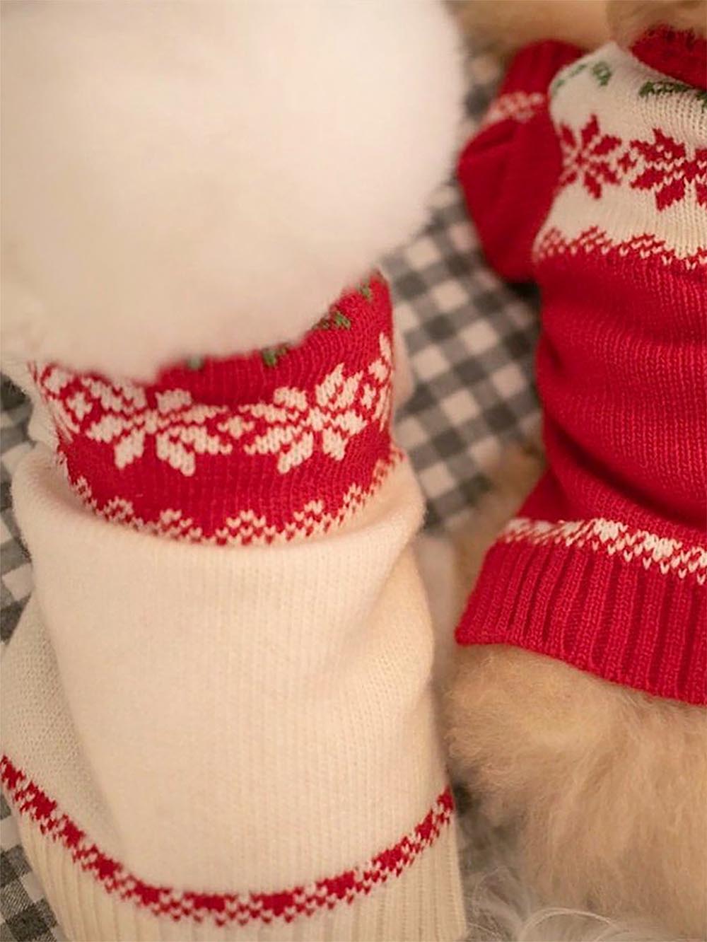Red Christmas Pet Sweater