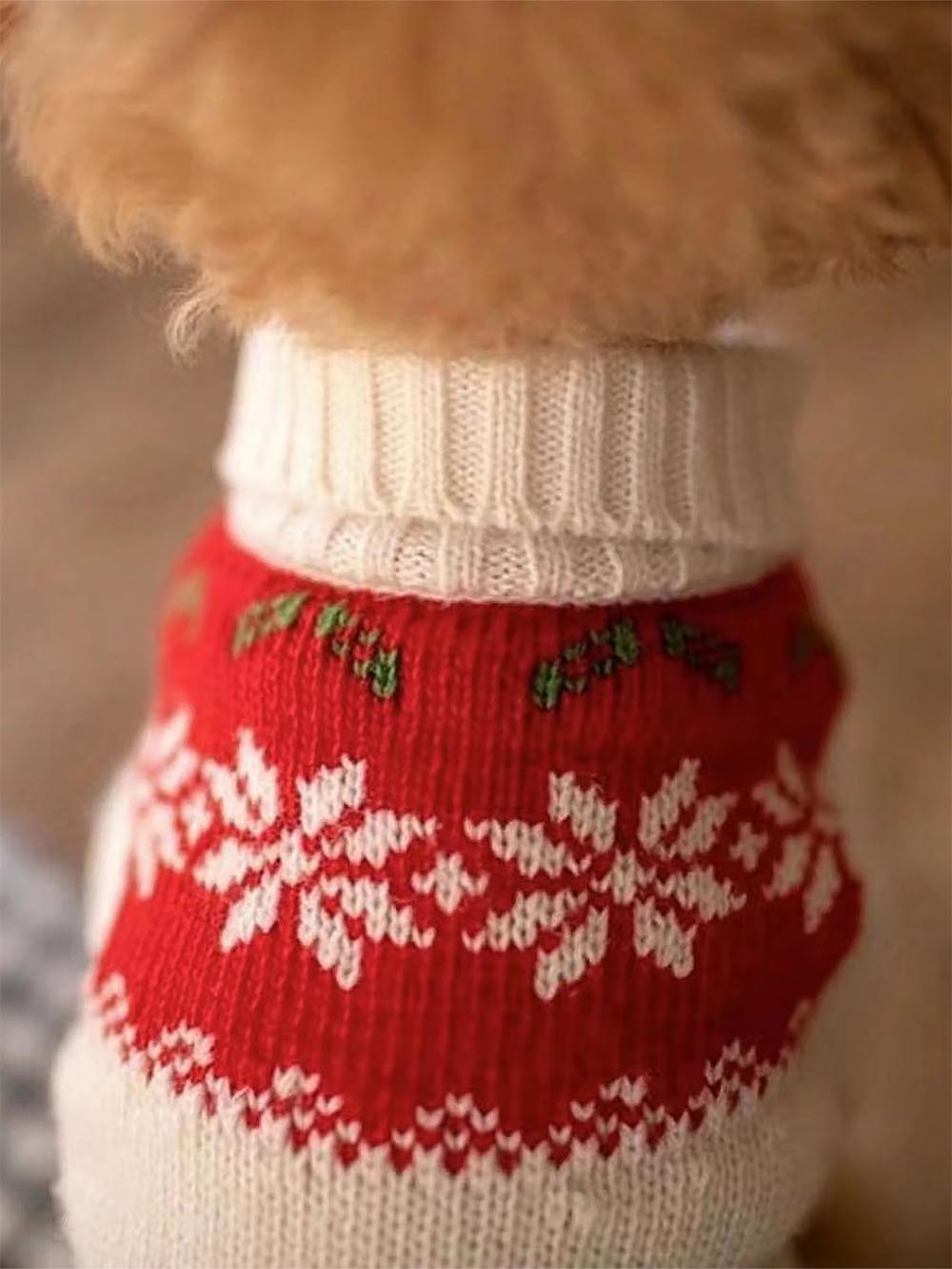 Red Christmas Pet Sweater
