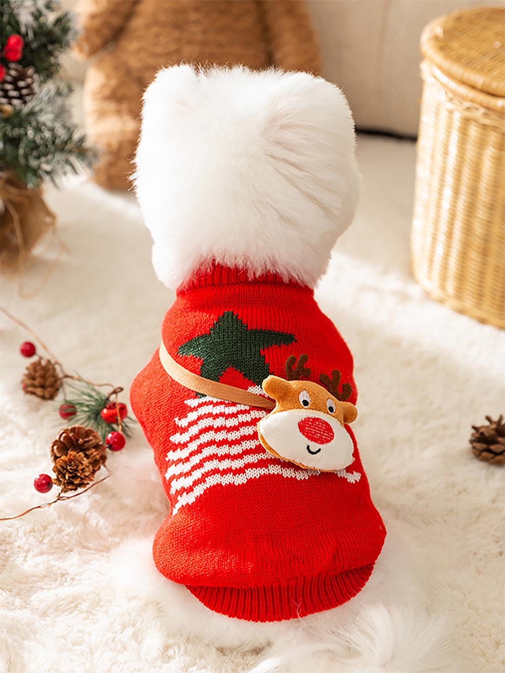 Red Christmas Pet Sweater