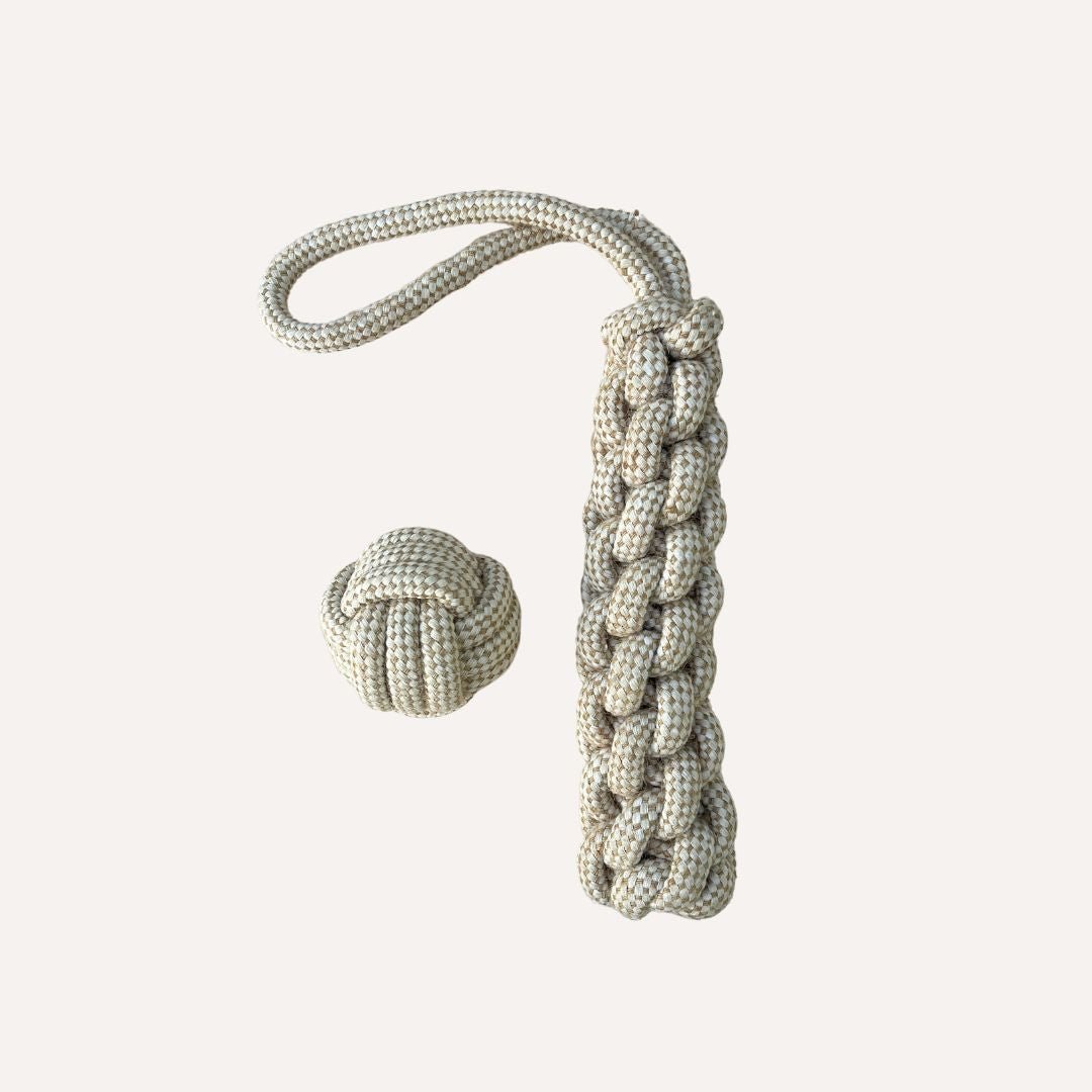 Indestructible Hemp Rope Tug Toy - Sustainable and Non-Toxic Pet Toy