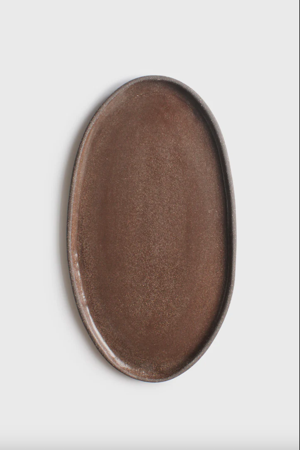 Handmade Stoneware Oval Serving Platter "Pumpernikel"