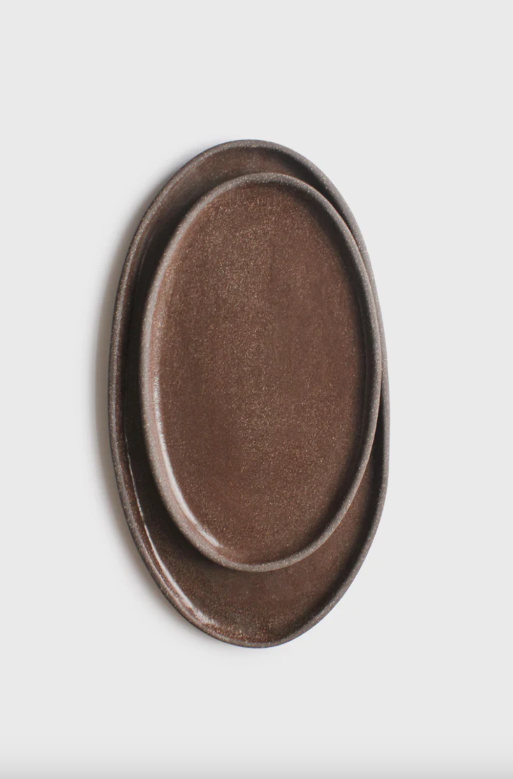 Handmade Stoneware Oval Serving Platter "Pumpernikel"