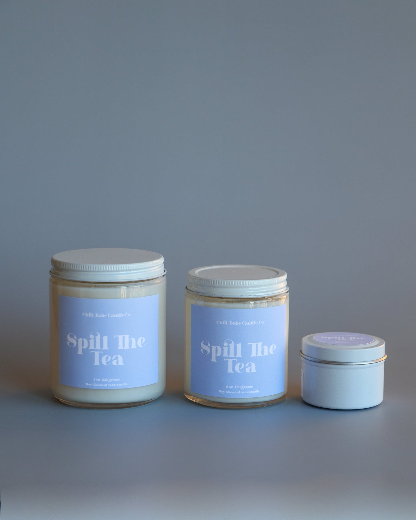 Spill The Tea Candle | Black Tea + Lemon + Lavender + Musk