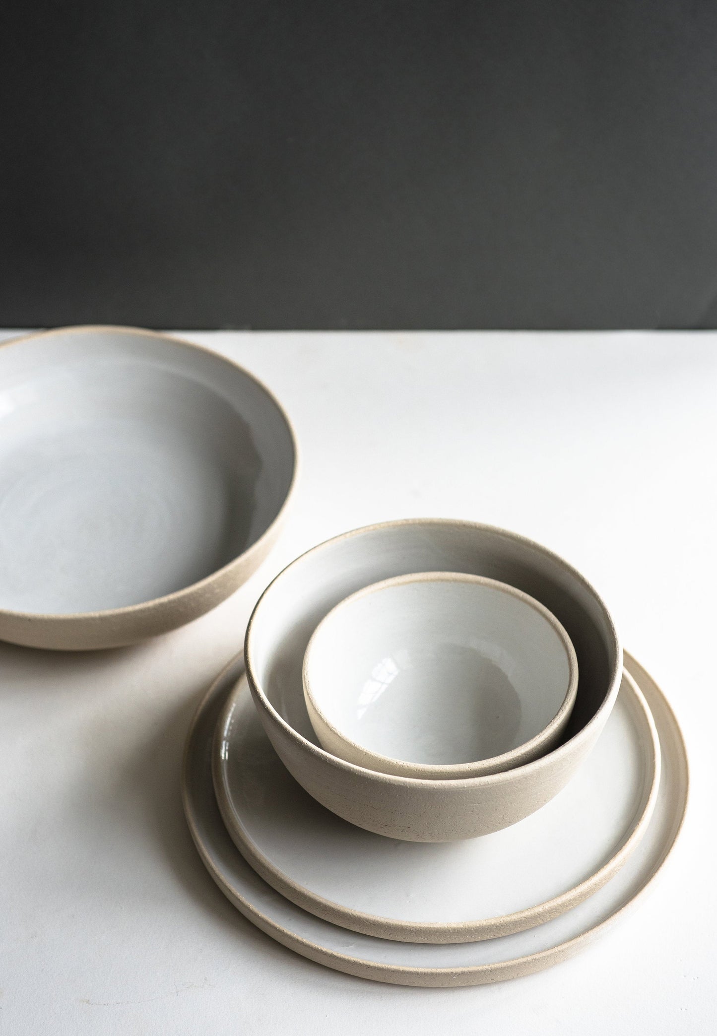 Handmade Stoneware Dinner Plates