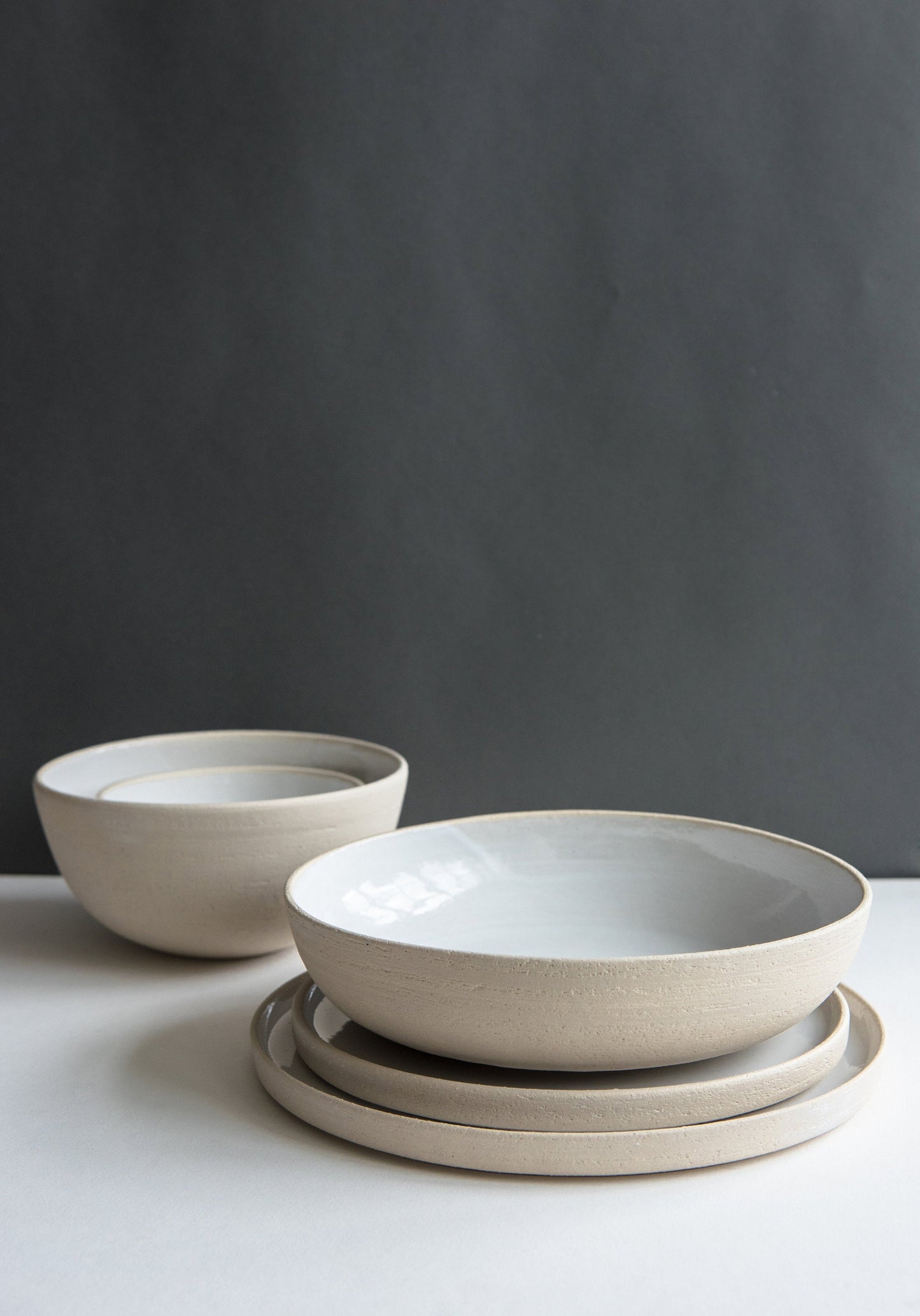 Handmade Stoneware Dinner Plates