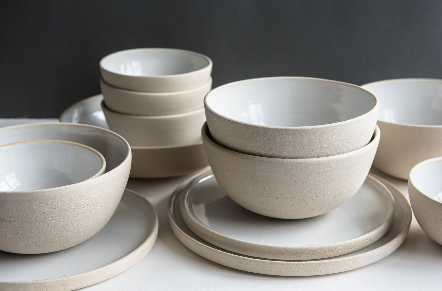Handmade Stoneware Dinner Plates
