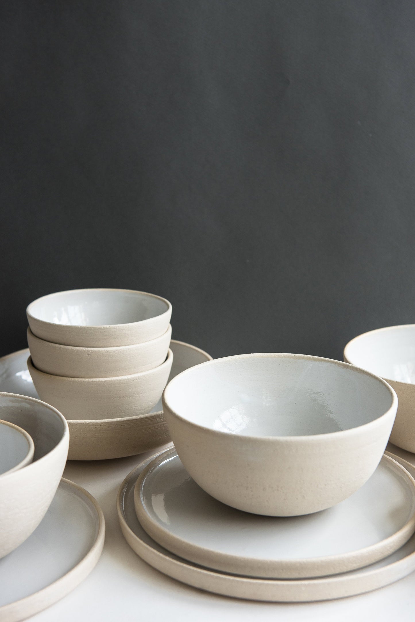 Handmade Stoneware Dinner Plates