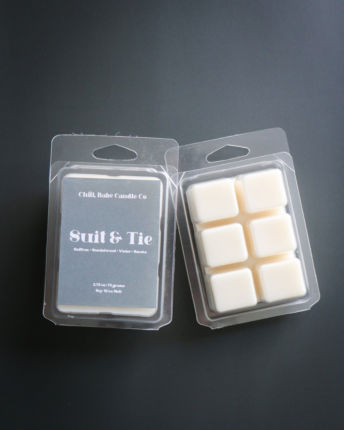 Suit & Tie Wax Melt | Saffron + Cedarwood + Violet + Smoke