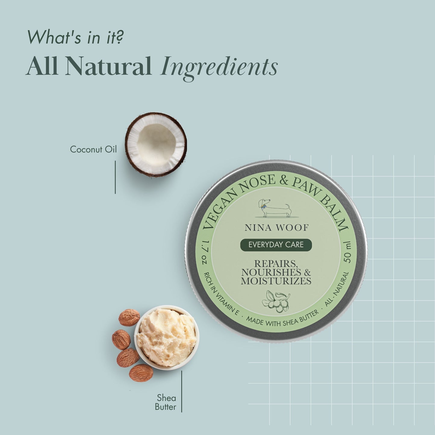 Dog Vegan Nose and Paw Balm