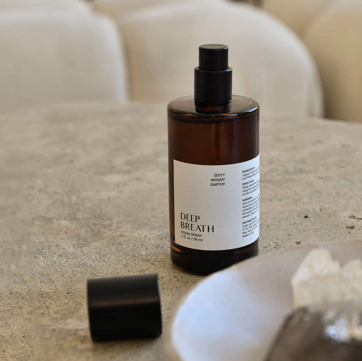 Deep Breath Wellness Room Spray – Zesty · Woody · Earthy