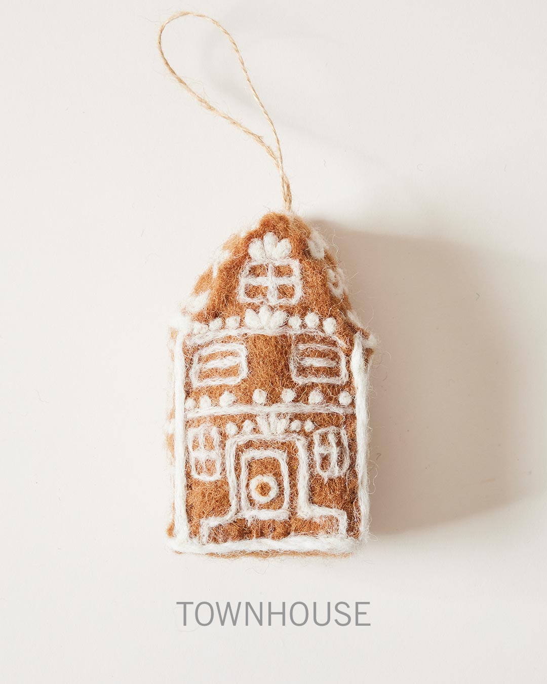 Felted Dutch House Ornament